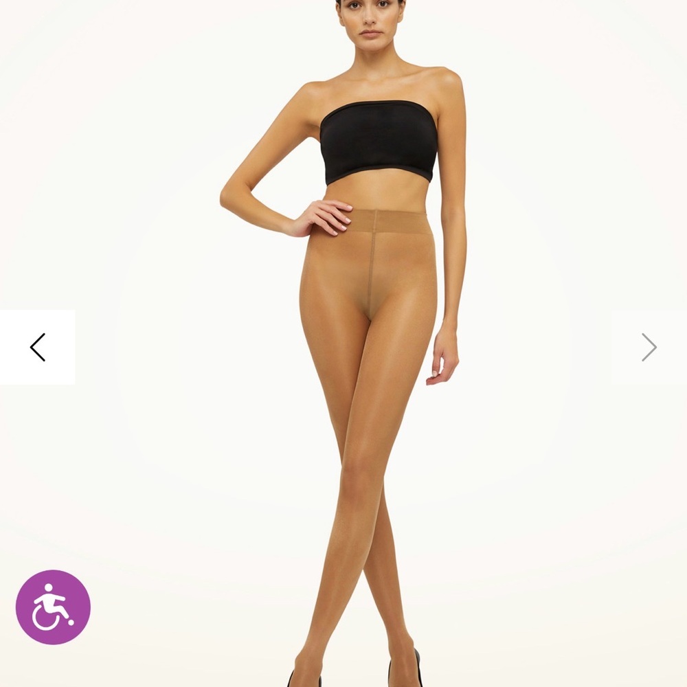 Wolford Caramel Satin Touch 20 Denier Tights XXL